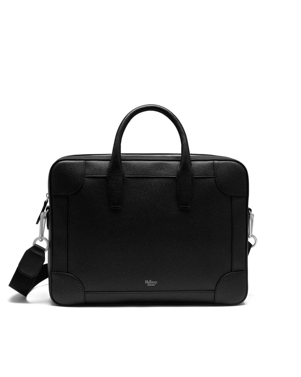 Mulberry Black Belgrave Single Document Holder for men
