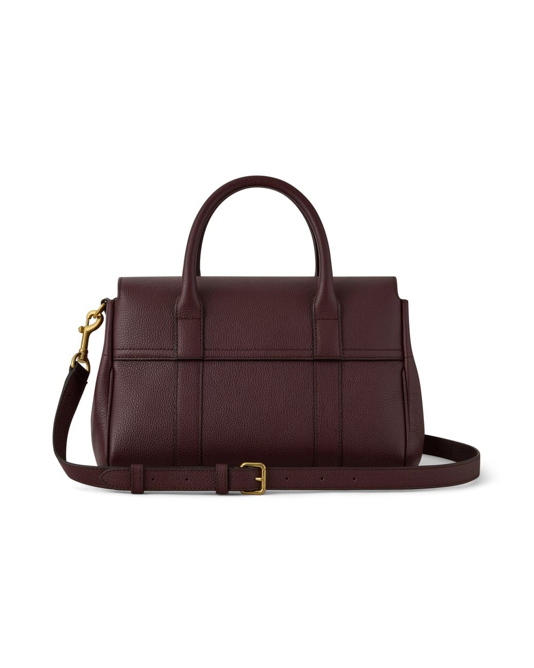 Mulberry Brown Bayswater Satchel Oxblood