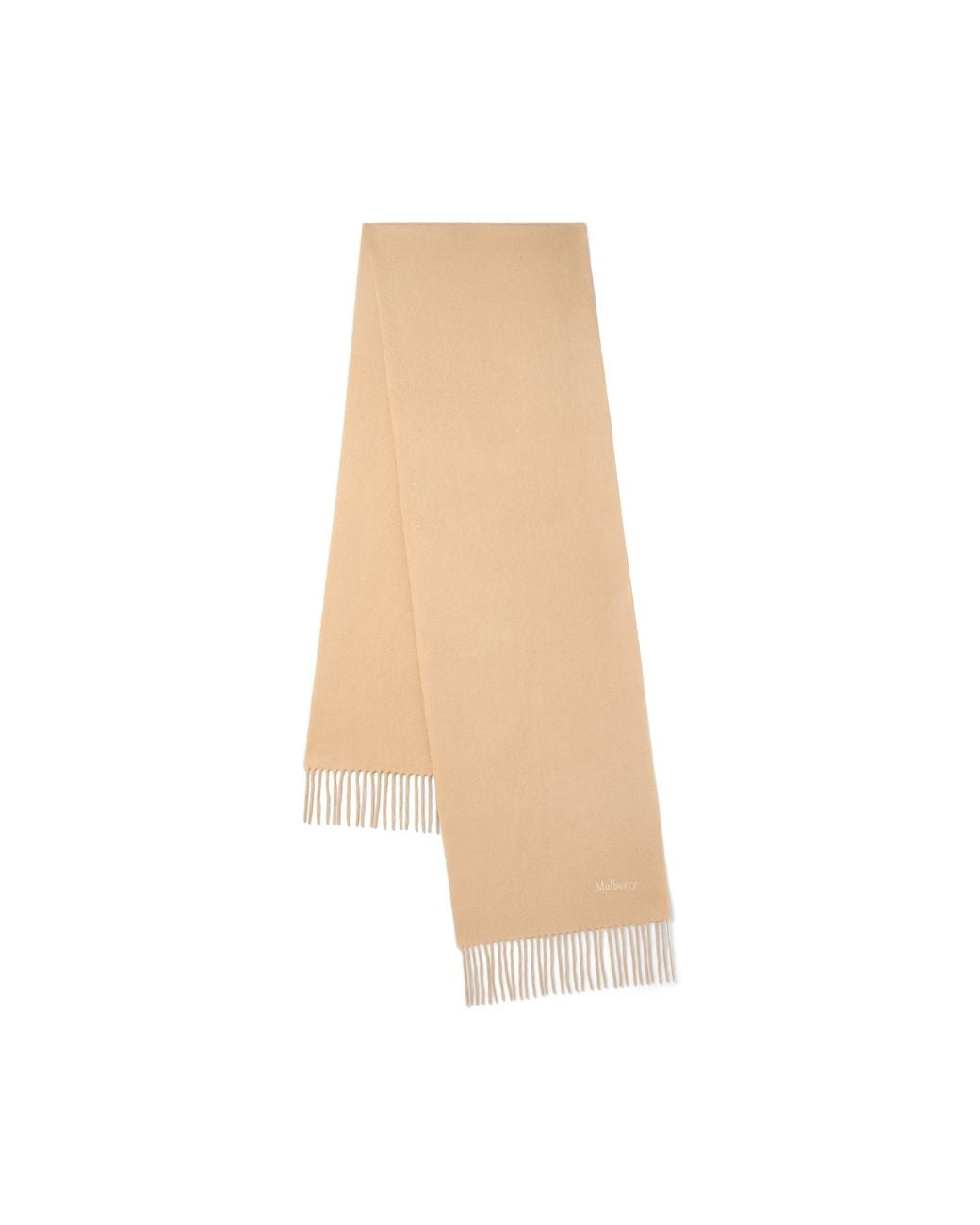 Mulberry Natural Cashmere Scarf Crumpet