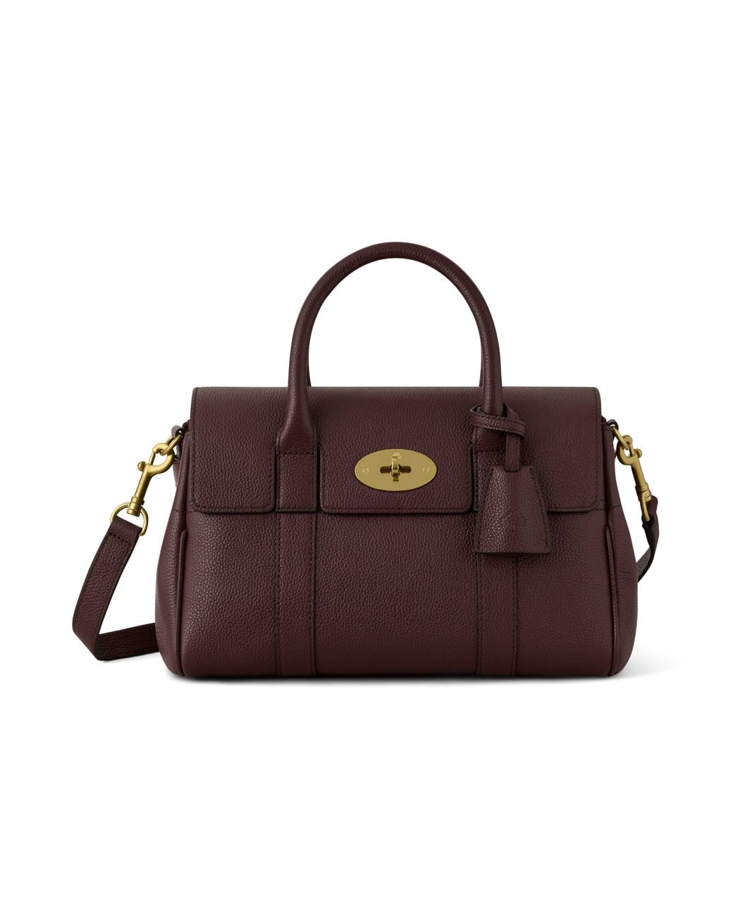 Mulberry Brown Bayswater Satchel Oxblood