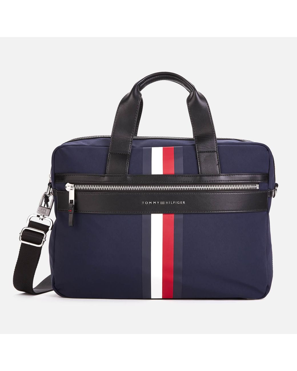 Tommy Hilfiger Elevated Tape Laptop Bag in Blue Men |