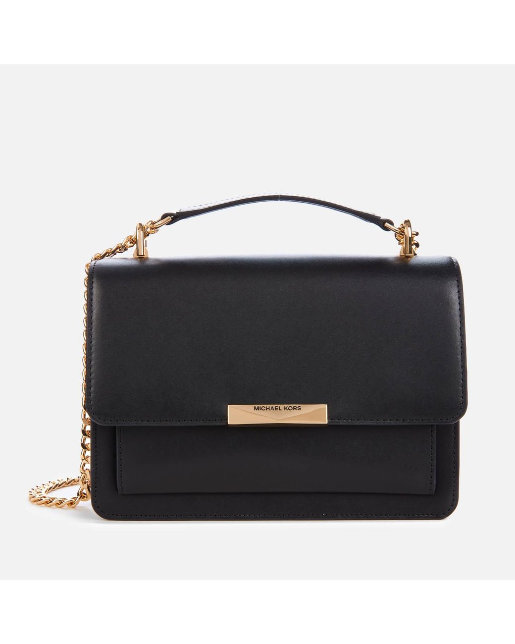 Michael michael kors jade large gusset leather shoulder bag sale