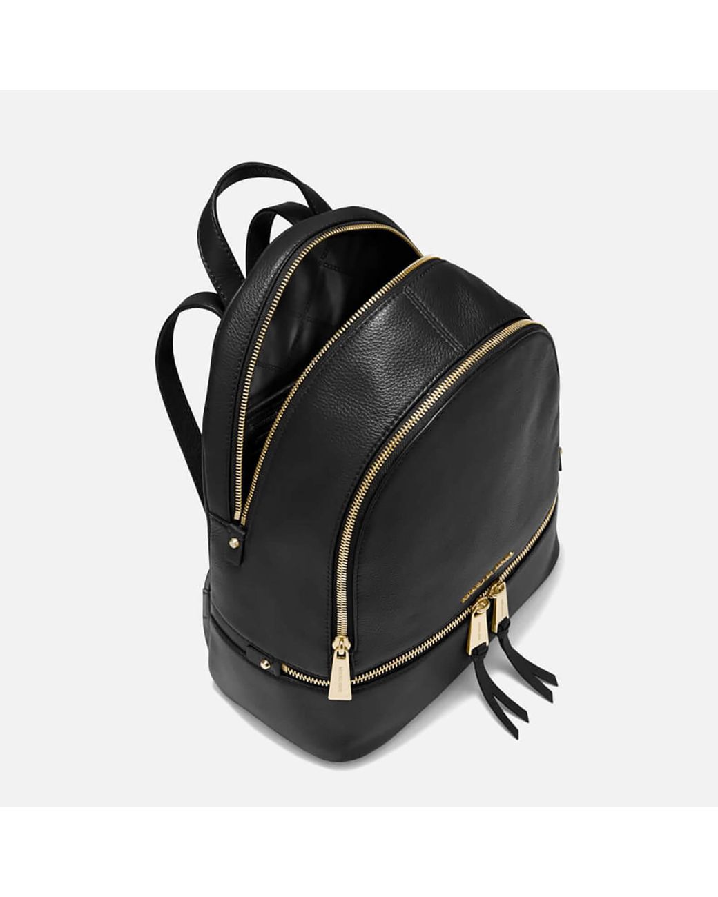 MICHAEL Michael Kors Rhea Zip Medium Leather Backpack in Black Lyst UK