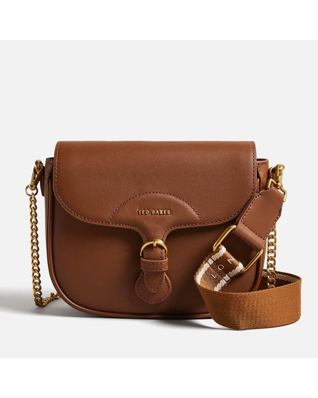 Ted Baker Esia Leather Crossbody Bag in Brown | Lyst Canada