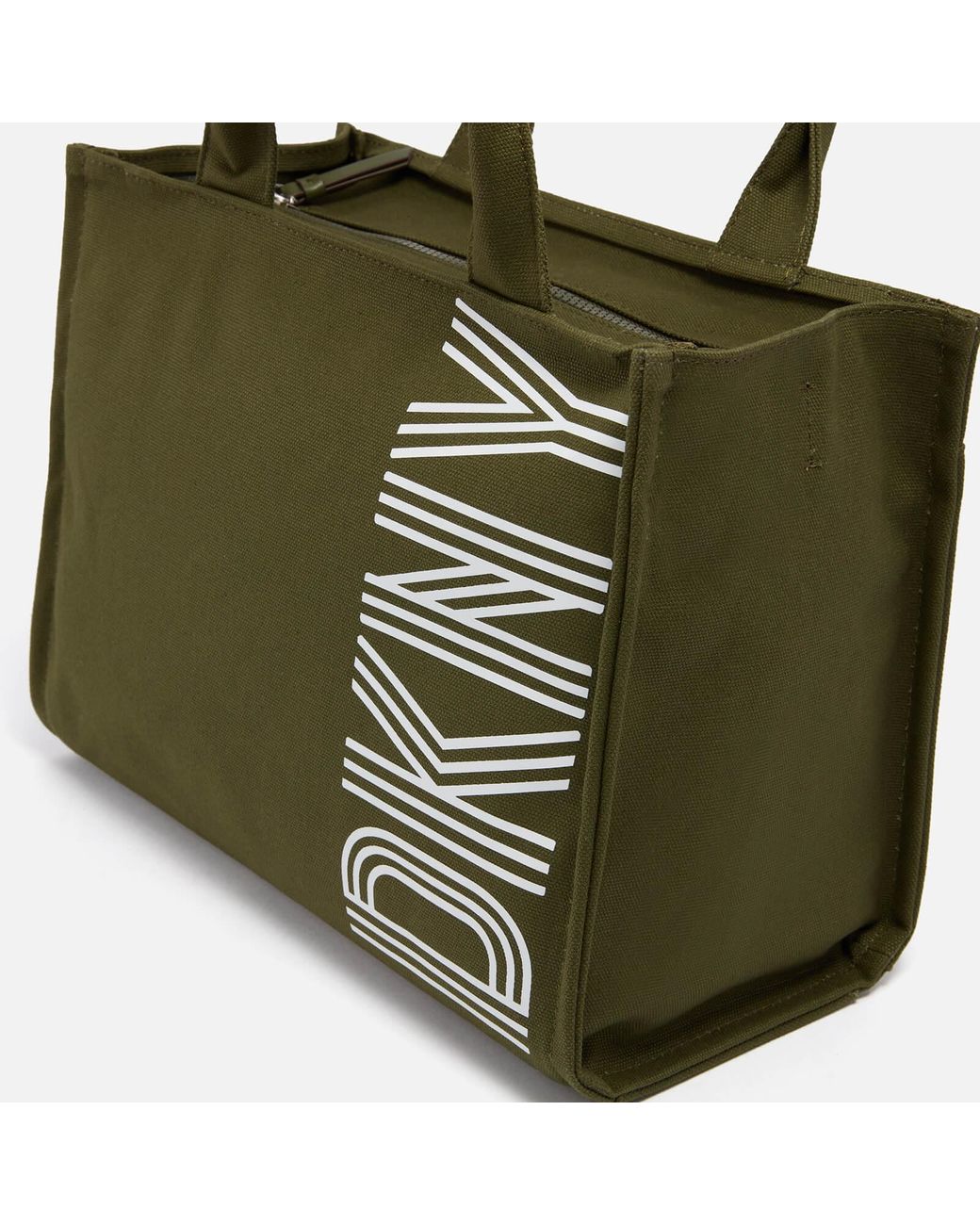 DKNY Noa Medium Canvas Tote Bag in Green