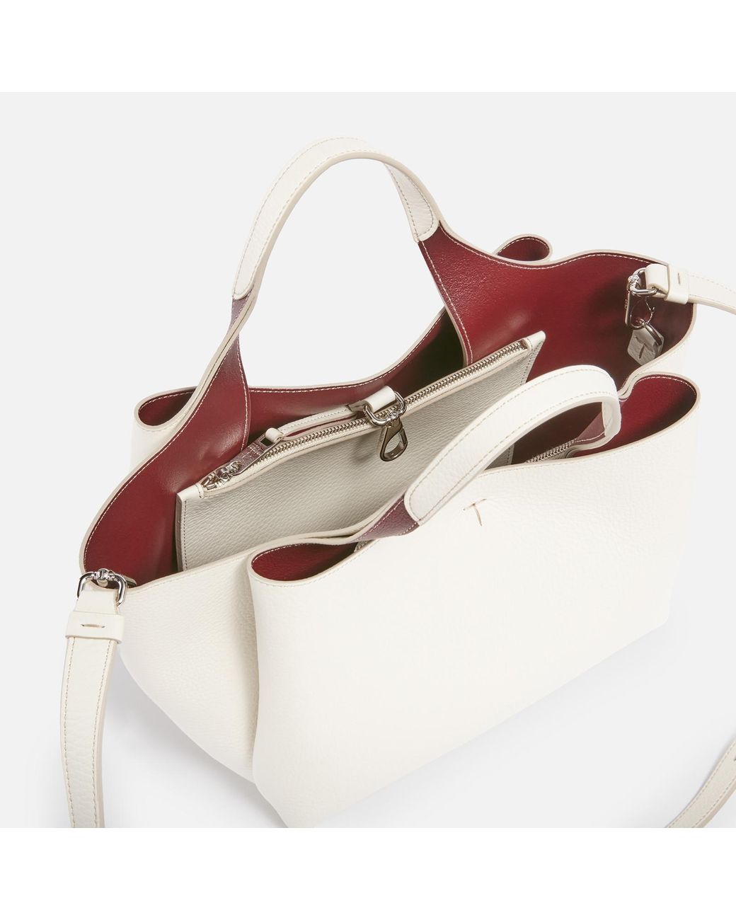 【関税&送料込み】Tod'S 'Apa' White Leather Bag Tod's Apa 2 Mini Leather Tote Bag in White | Lyst