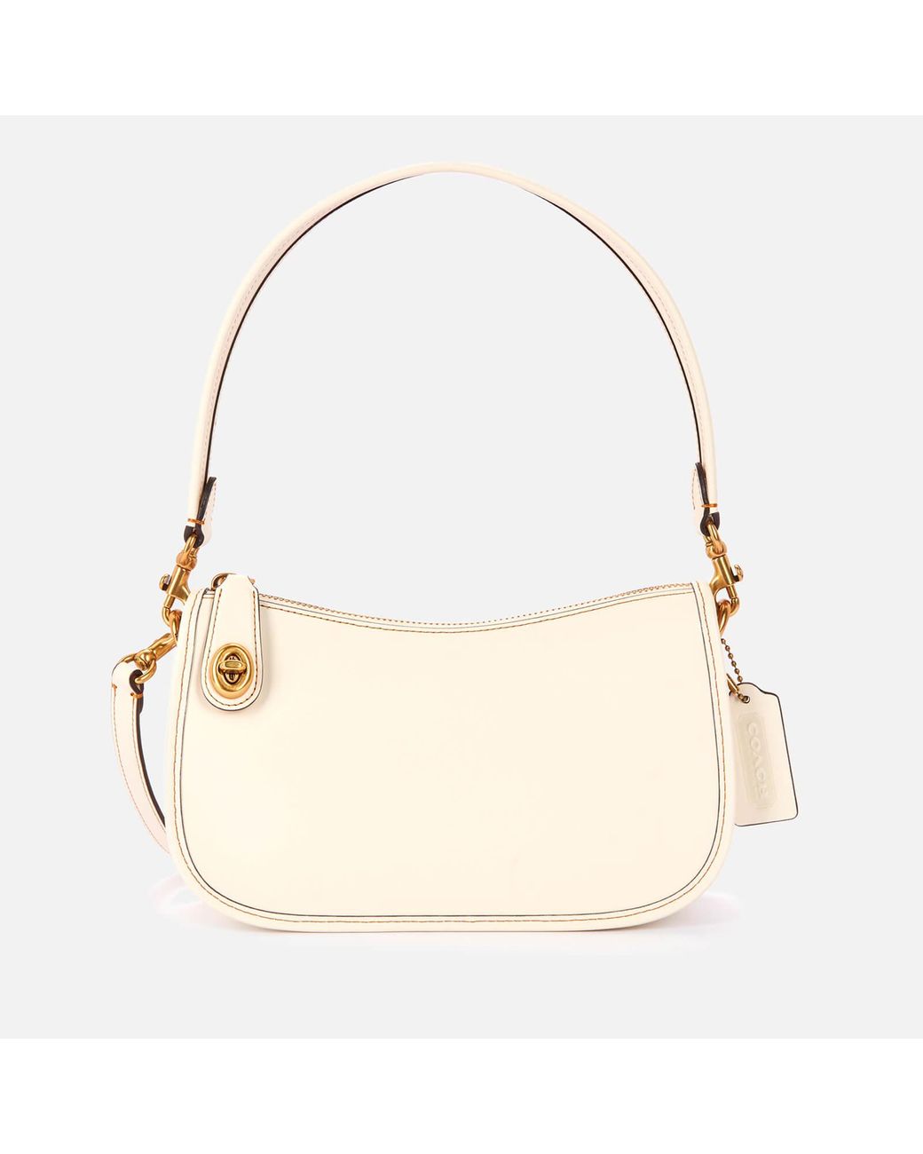 Leather crossbody bag Coach White in Leather - 35458824