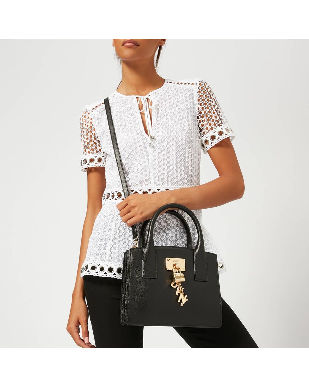 DKNY Elissa Small Tote Bag in Black Lyst Australia