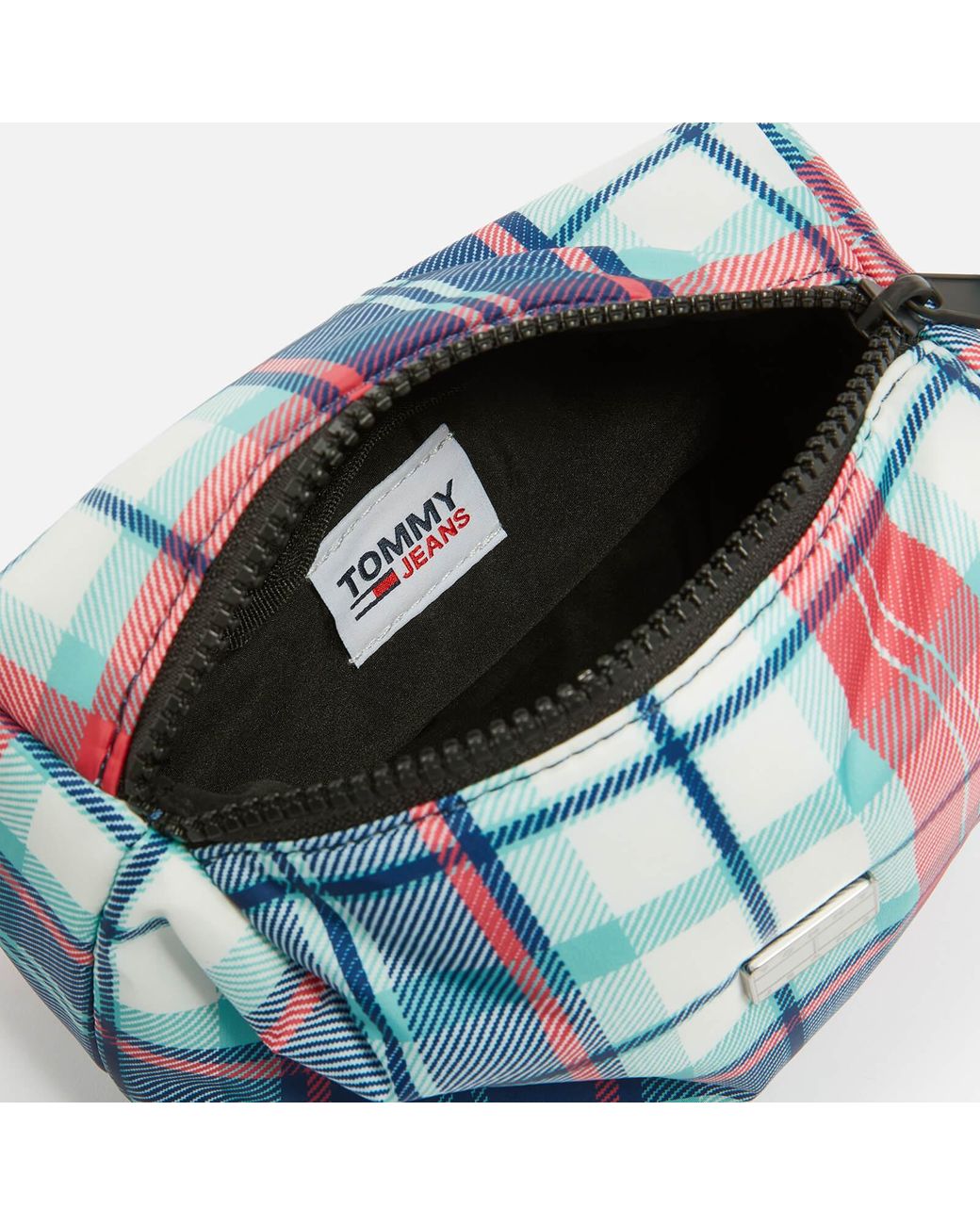 Tommy Hilfiger Conscious Tartan Shell Hype Vanity Bag in Blue | Lyst Canada