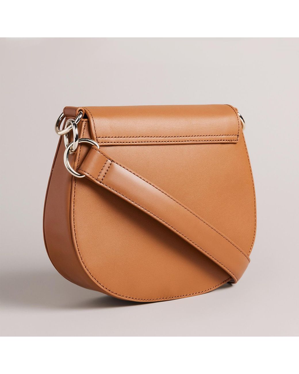 Ted Baker Darcell Satchel Leather Cross-body Bag in Brown | Lyst