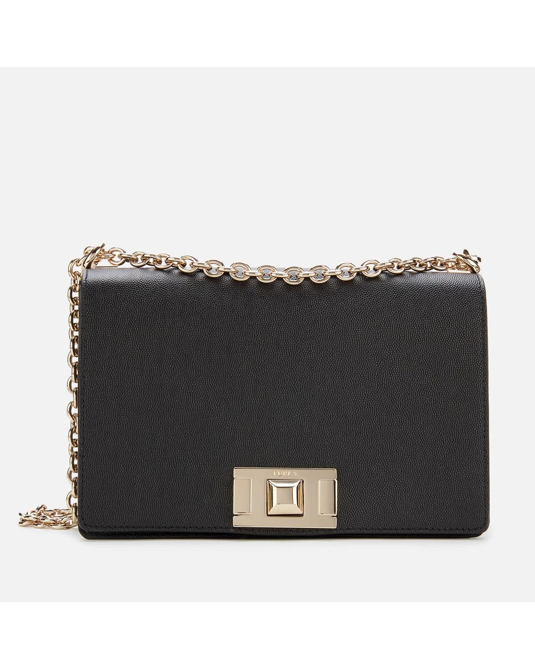 Furla Leather Mimi' Small Cross Body Bag in Black Lyst