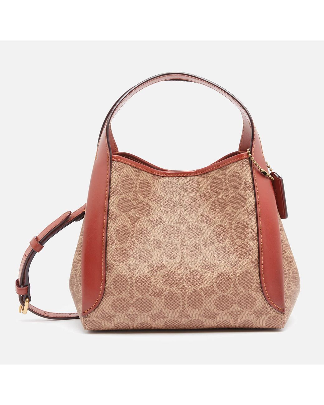 COACH Signature Hadley Hobo Bag 21 in Brown Lyst