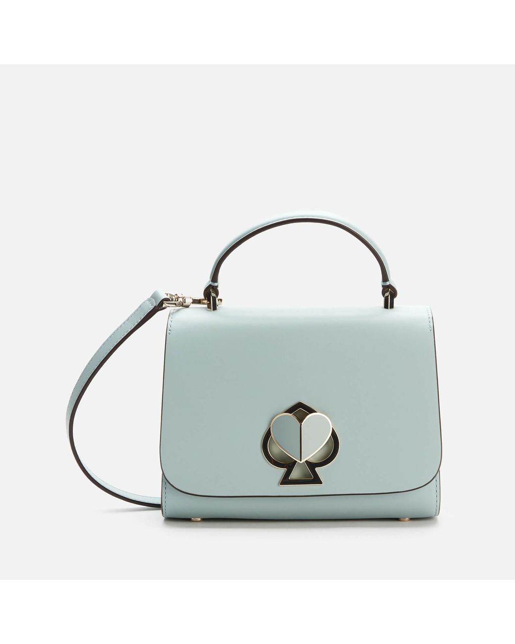 Kate Spade Nicola Twistlock Small Top Handle Bag in Blue