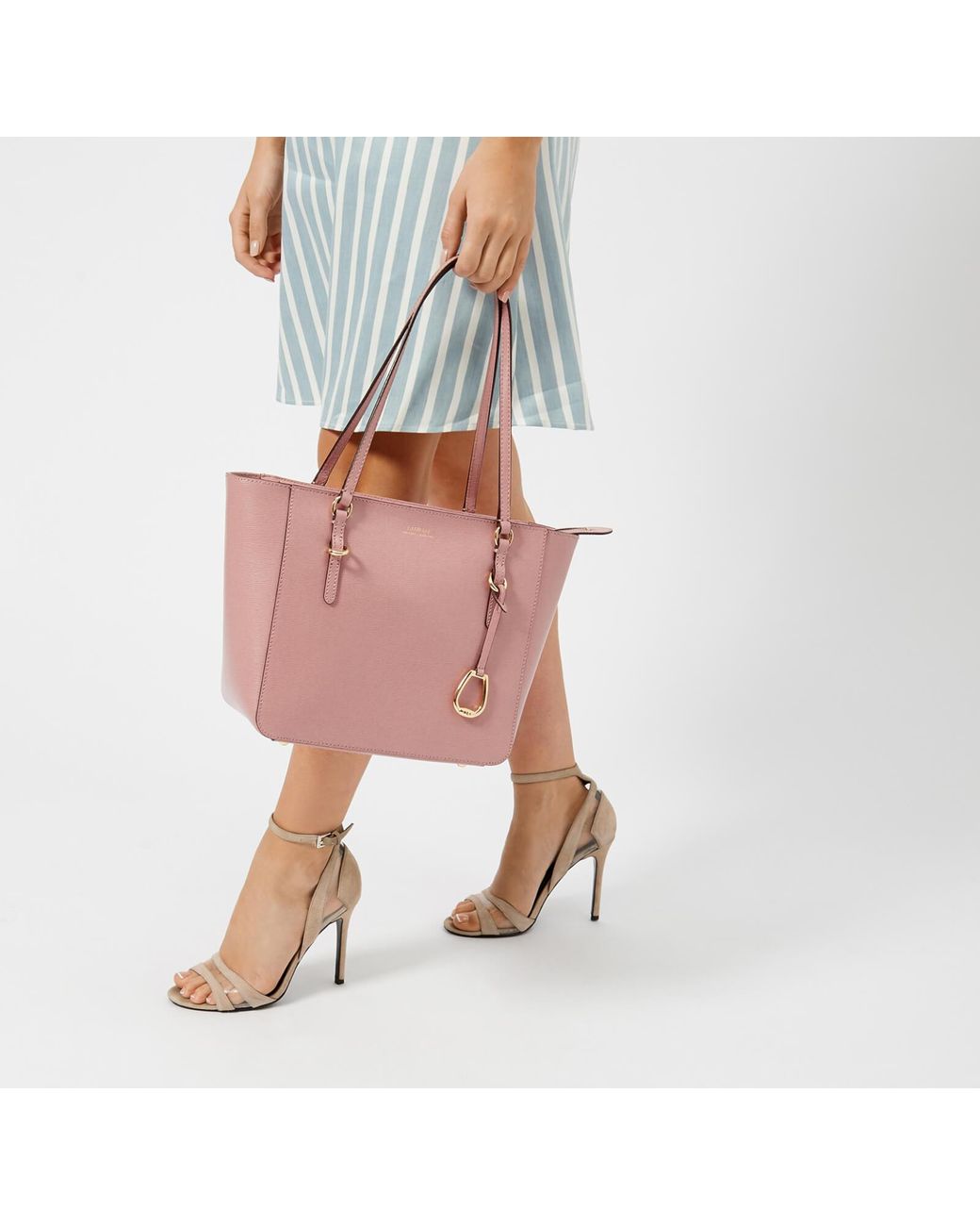 Lauren by Ralph Lauren Bennington Shopper Bag in Pink | Lyst UK