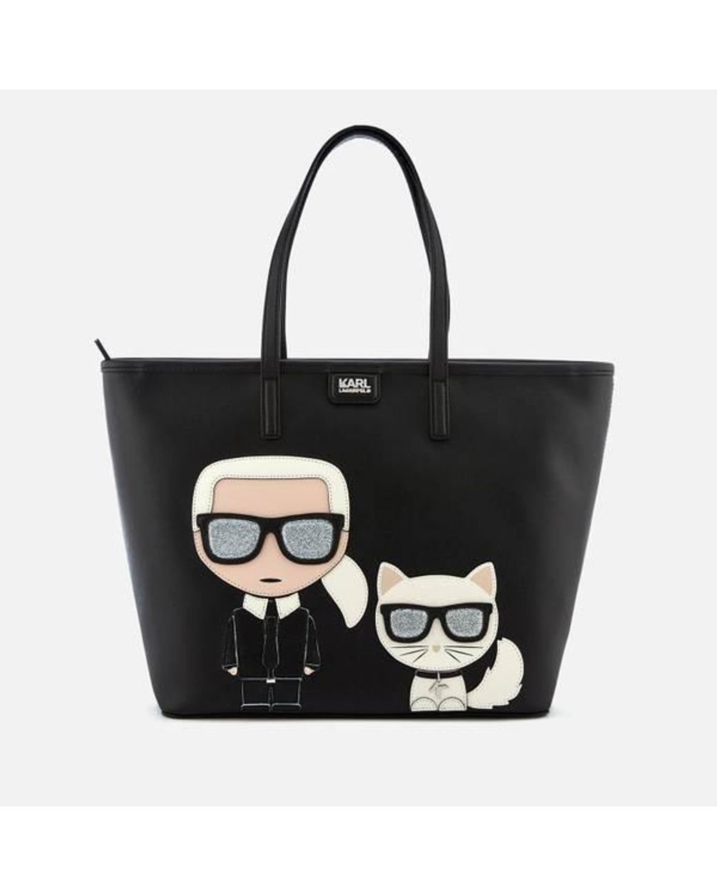 Karl Lagerfeld K/ikonik Shopper Bag in Black | Lyst