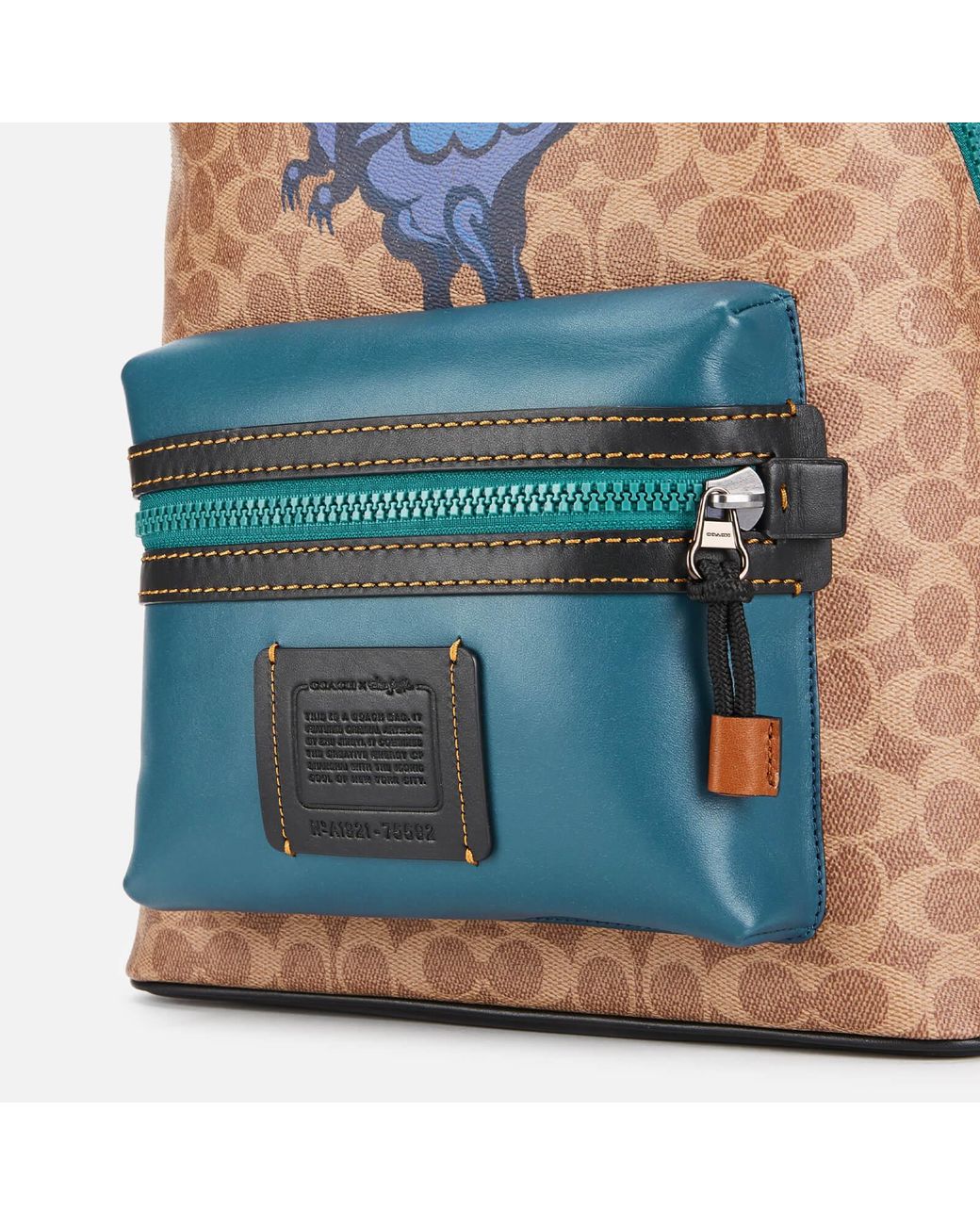 Academy backpack in signature canvas with rexy hotsell