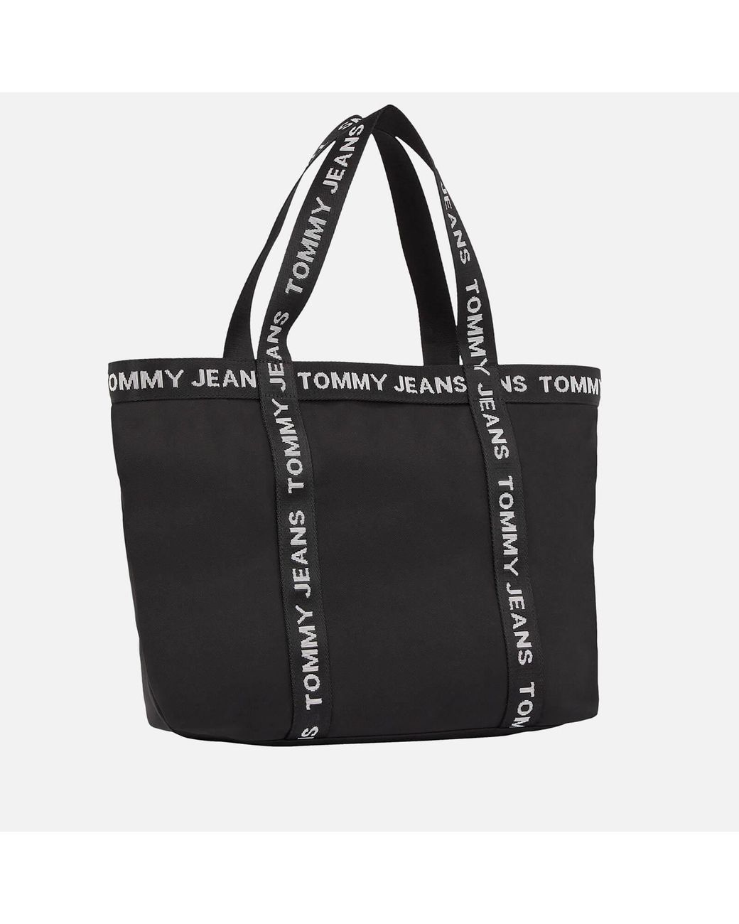 Tommy Hilfiger Essential Canvas Tote Bag in Black | Lyst