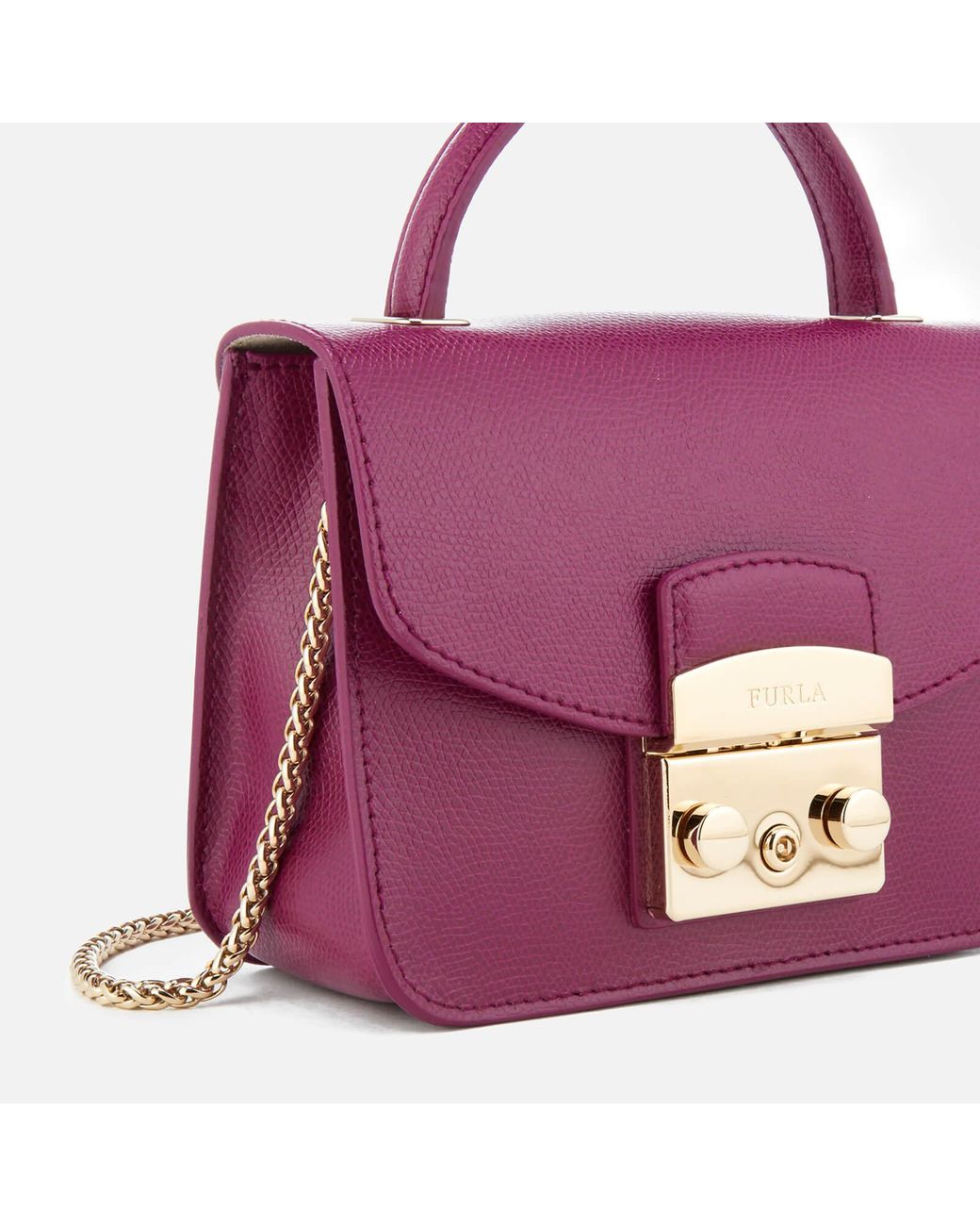 Furla Metropolis Mini Top Handle Bag in Purple | Lyst Canada