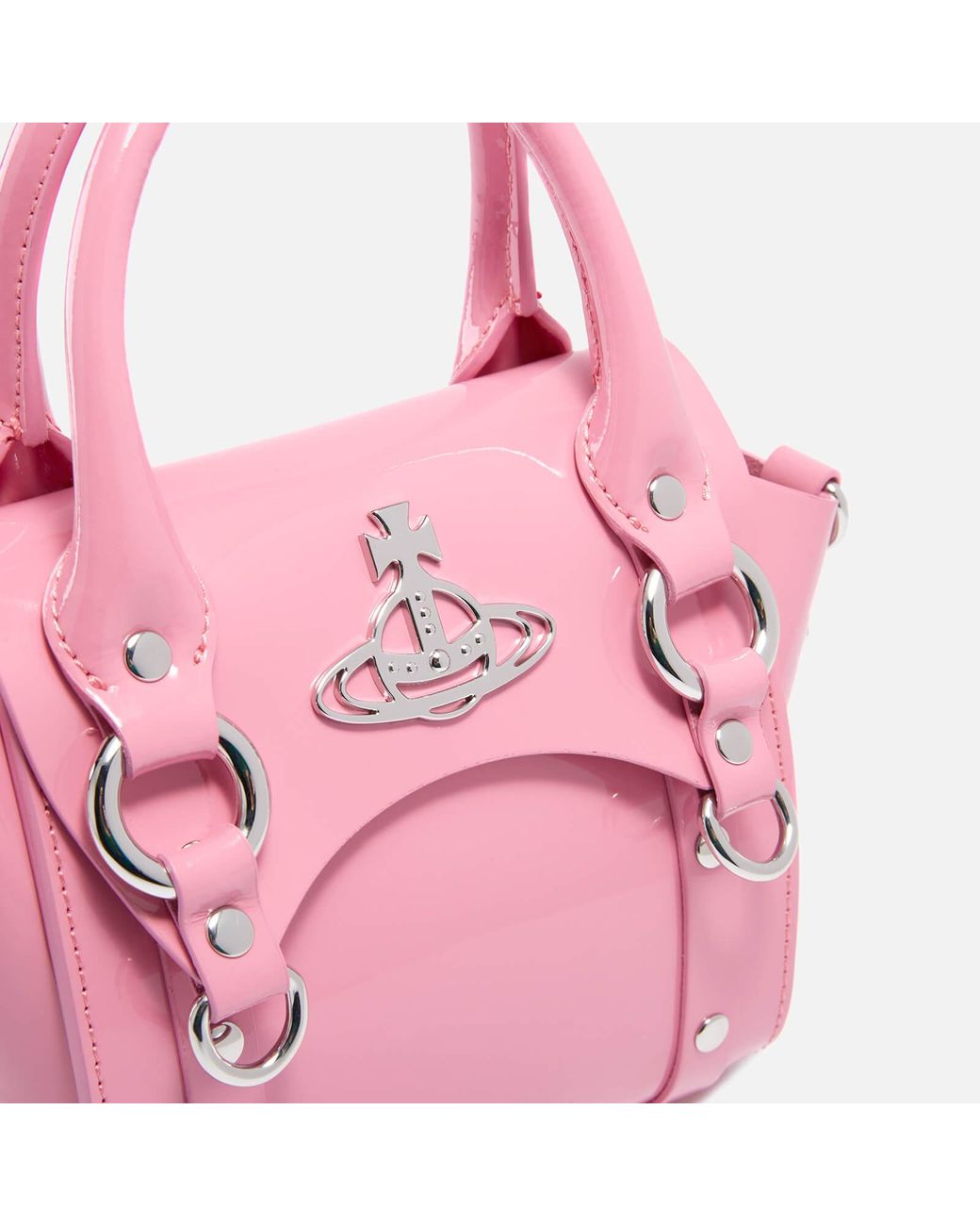 Vivienne Westwood 2000s Pink Heart Orb Mini Bag · INTO