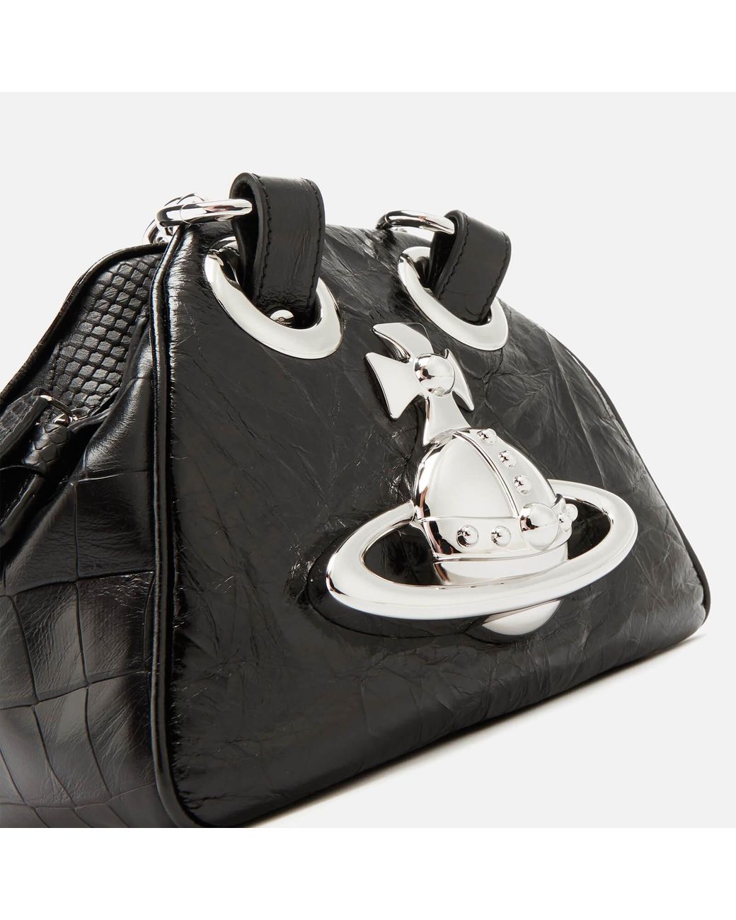 Vivienne Westwood Leather Archive Orb Yasmine Bag in Black | Lyst