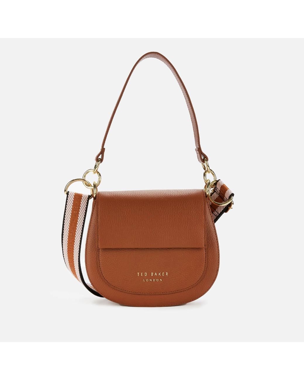 Ted Baker Amali Branded Webbing Strap Cross Body Bag in Brown Lyst Canada