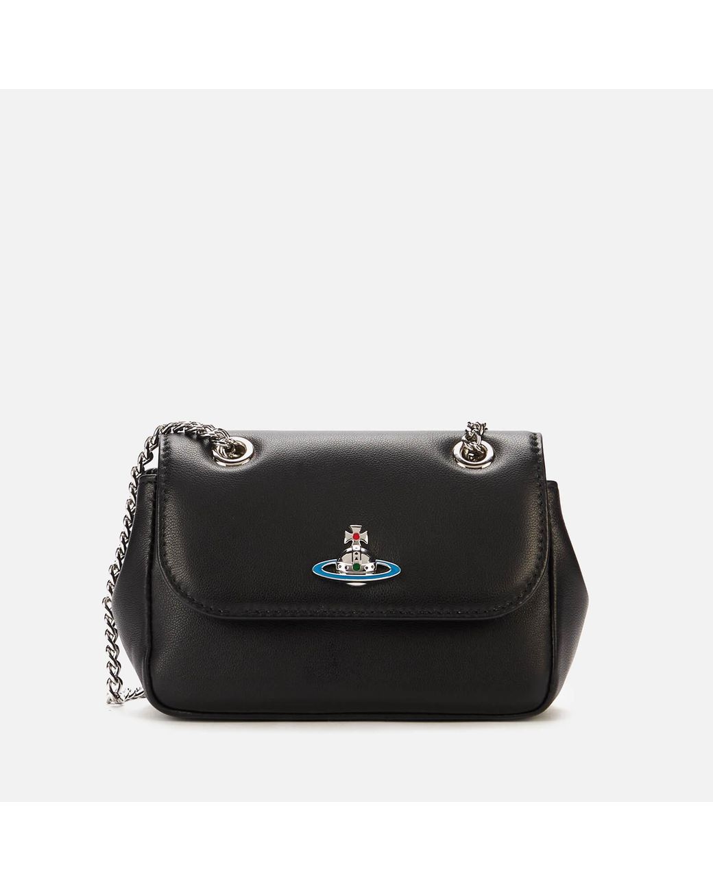Vivienne Westwood Emma Small Purse With Chain in Black Lyst