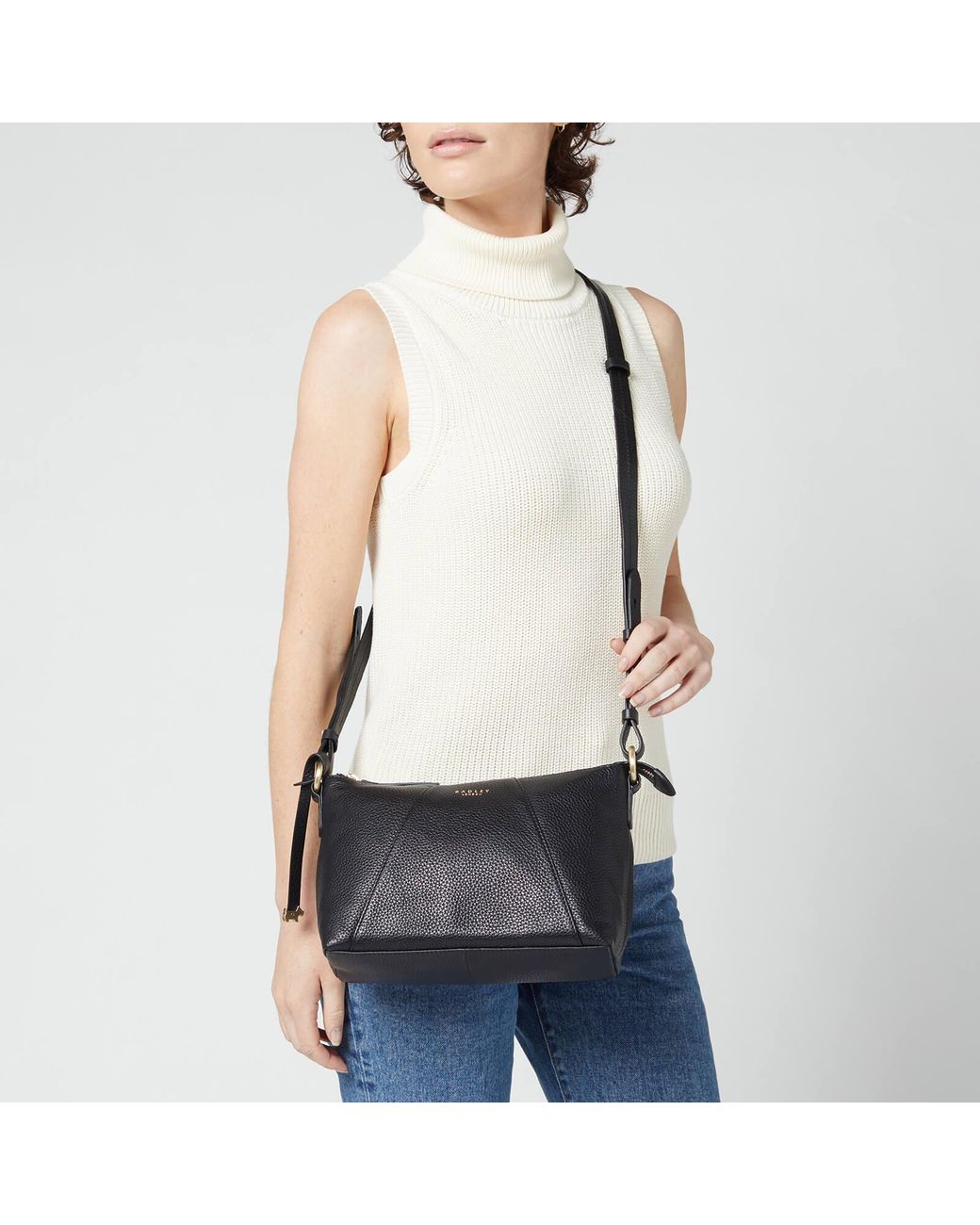Radley Wood Street Medium Zip Top Cross Body Bag in Black Lyst UK