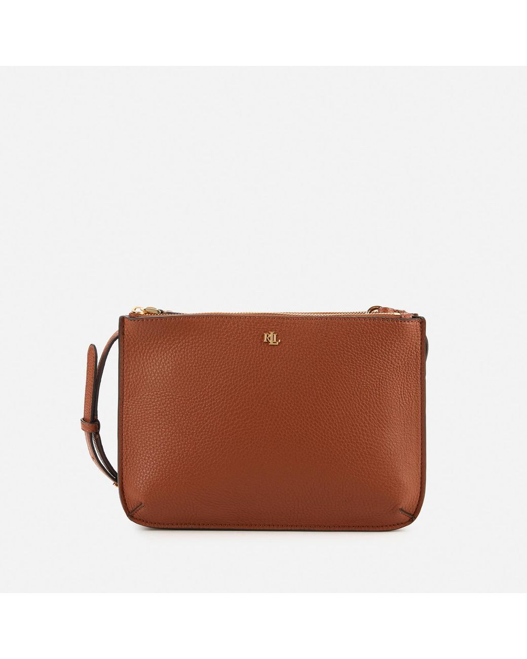 Lauren by Ralph Lauren Carter 26 Medium Cross Body Bag in Tan (Brown