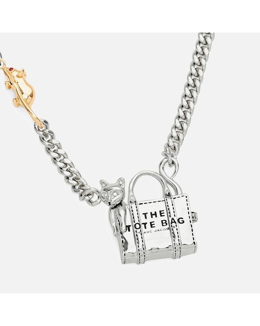 ネックレス・ペンダント Marc Jacobs Cats Out Of The Bag Necklace - l - Silver Marc Jacobs Cats Out Of The Bag Silver-plated Necklace in
