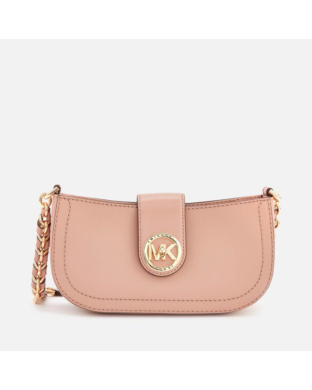 MICHAEL Michael Kors Leather Carmen Xs Pouchette in Pink Lyst