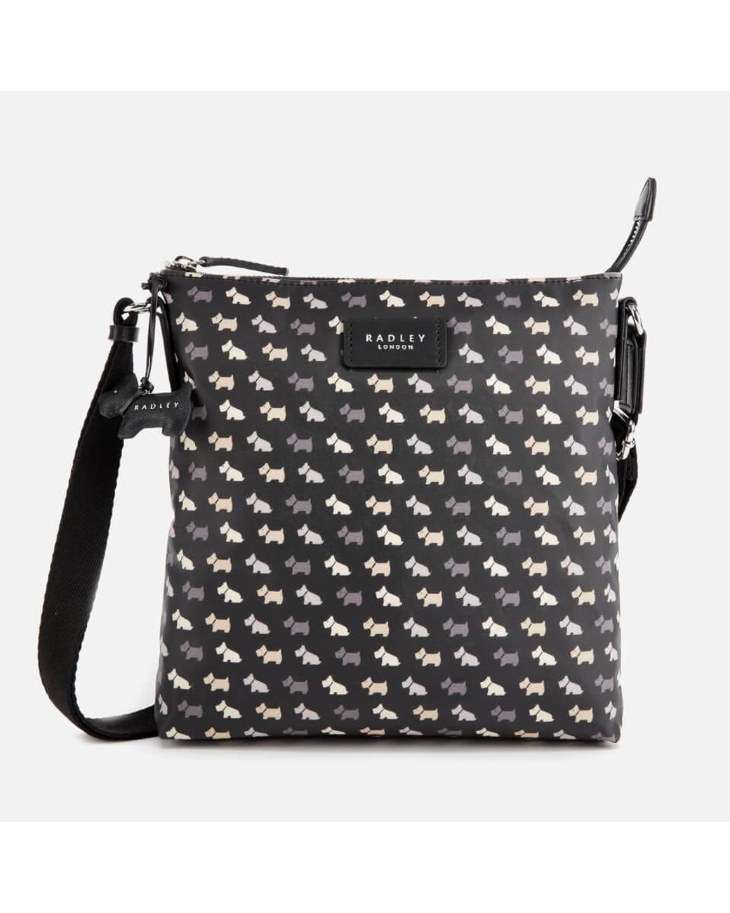 Radley Multi Dog Oilskin Small Zip Top Cross Body Bag in Black Lyst UK