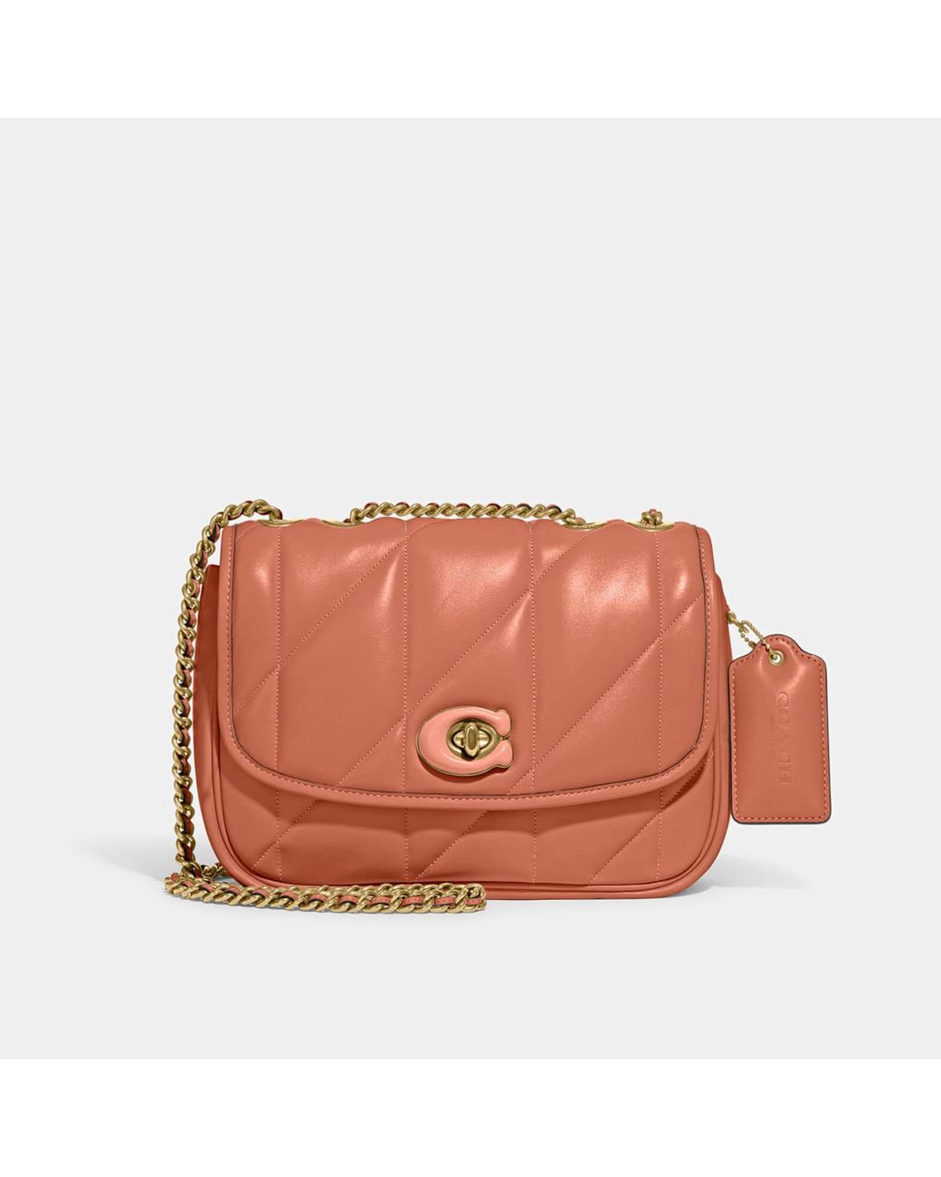 COACH Quilted Pillow Madison Shoulder Bag in Pink Lyst