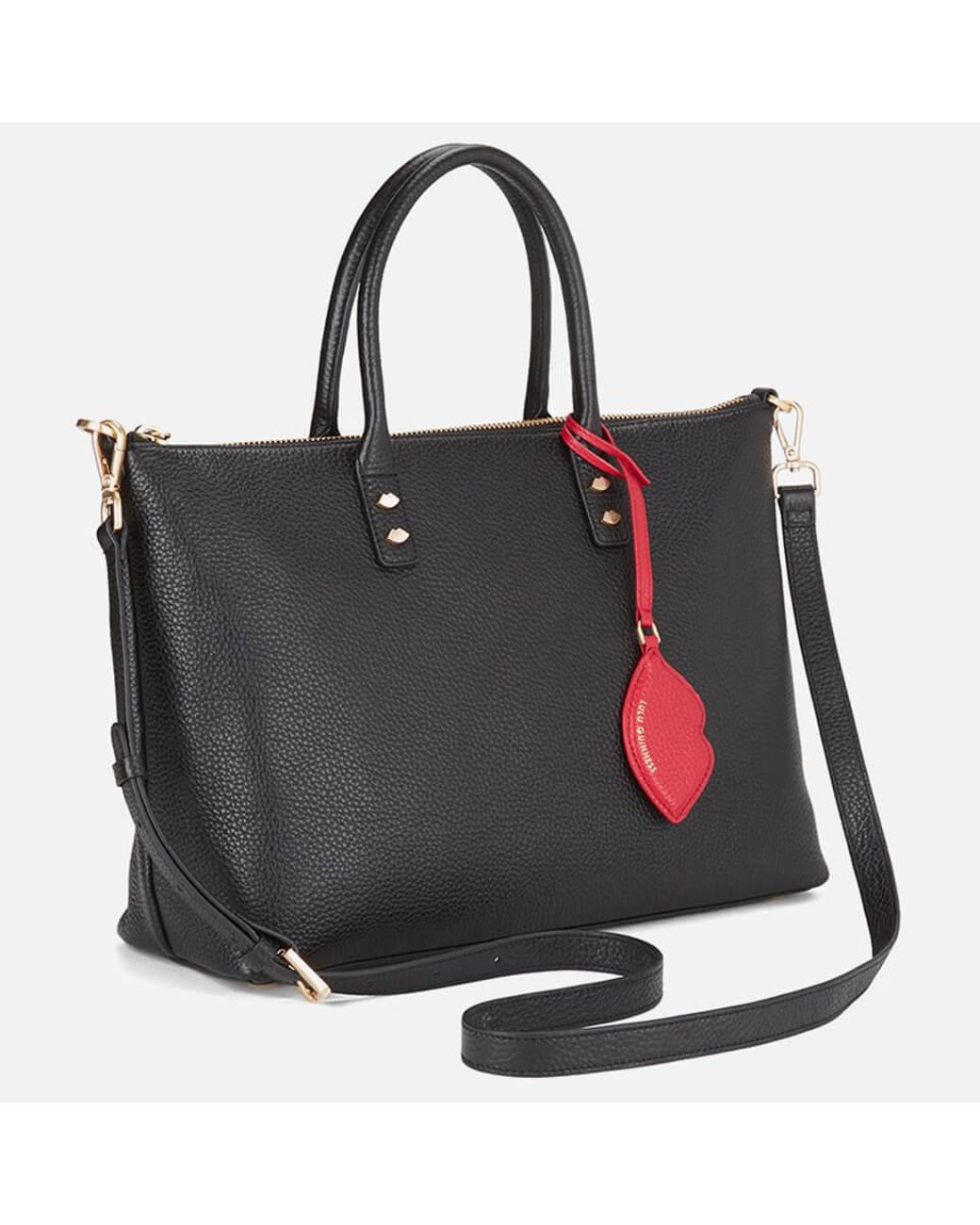 Lulu Guinness Frances Medium Tote Bag With Lip Charm | Lyst UK