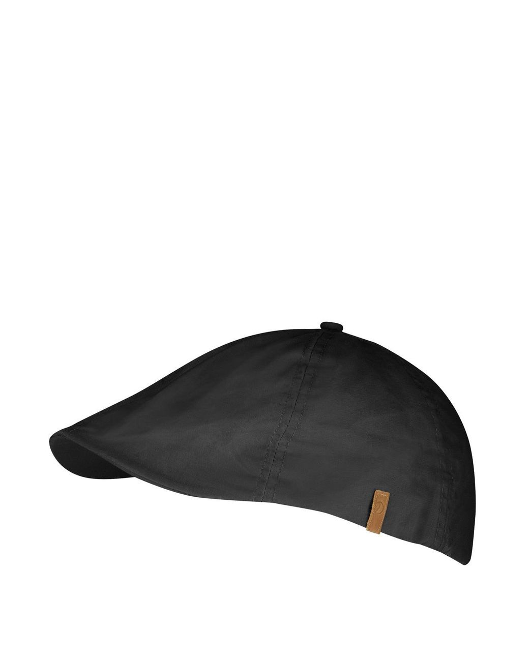 Fjallraven Leather Ovik Flat Cap Dark 
