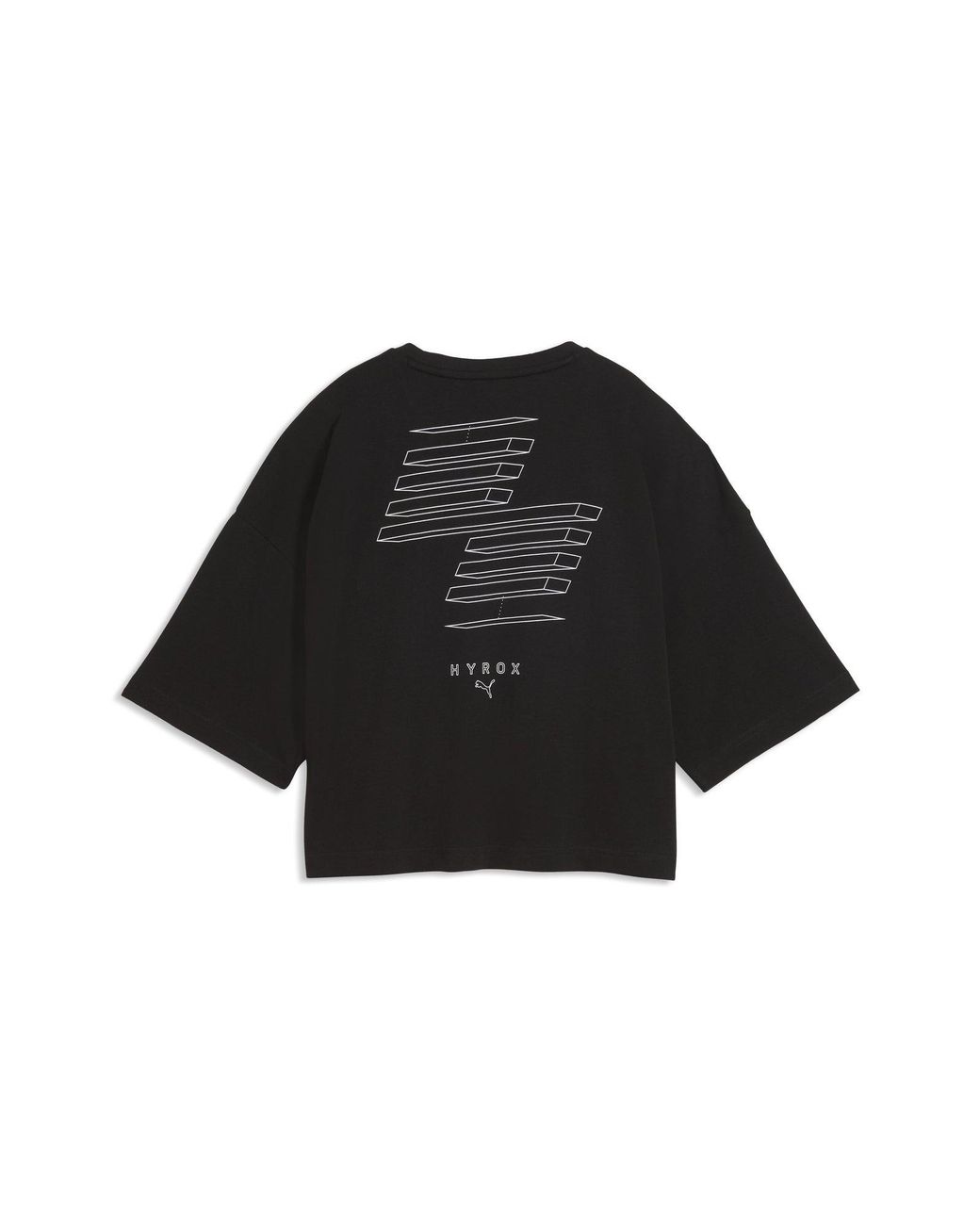PUMA Black X Hyrox Cropped Lifestyle Tee