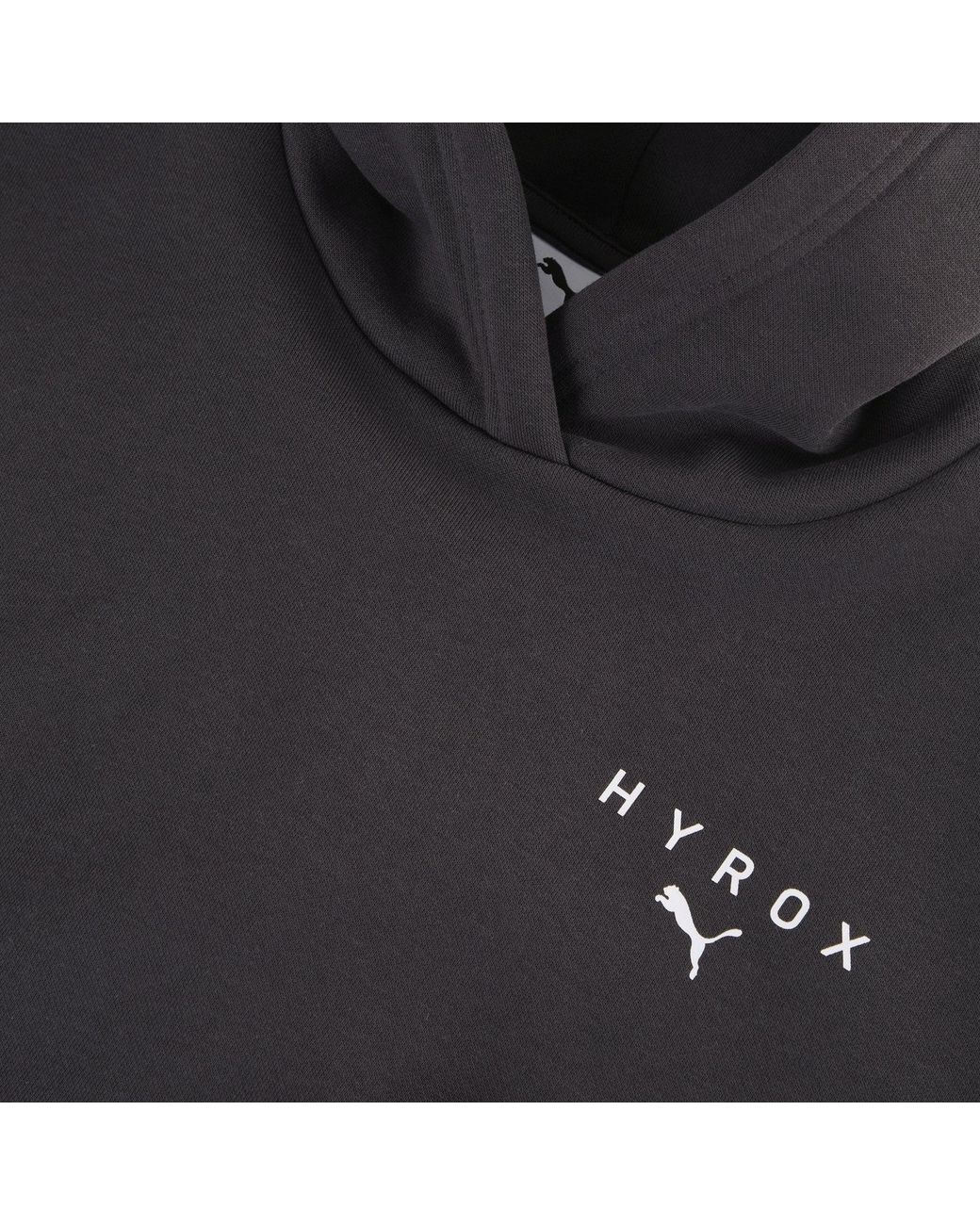 PUMA Black X Hyrox World Cropped Hoodie