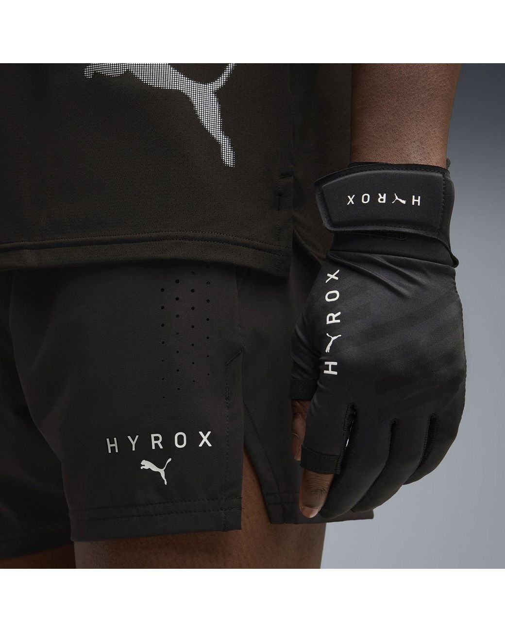 PUMA Black X Hyrox Pwrmode 5" Shorts for men