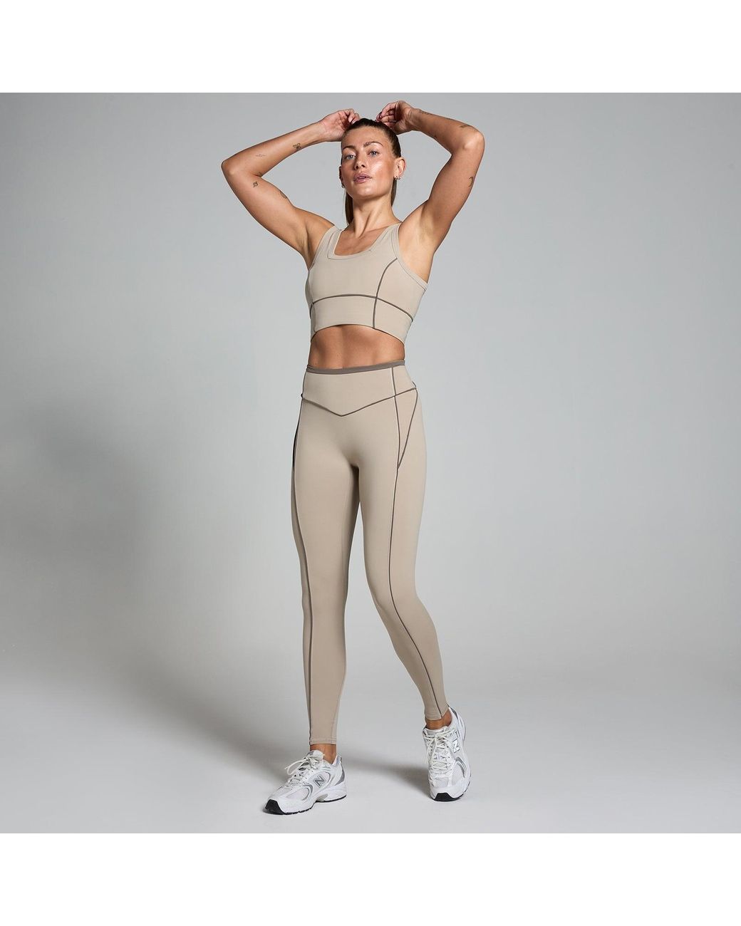 Mp Natural Teo Contrast Texture Leggings