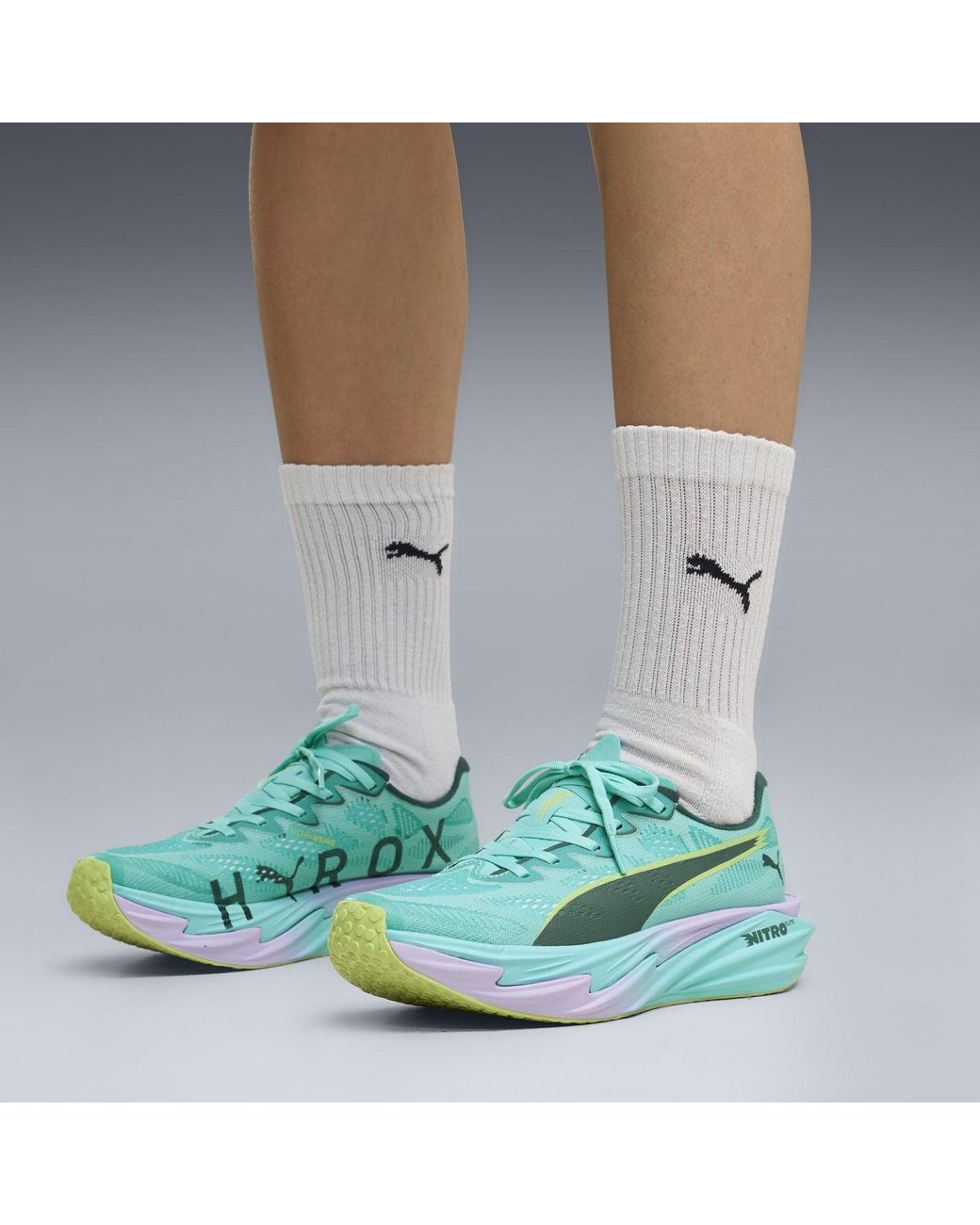 PUMA Green X Hyrox Deviate Nitro Elite 4 Trainers