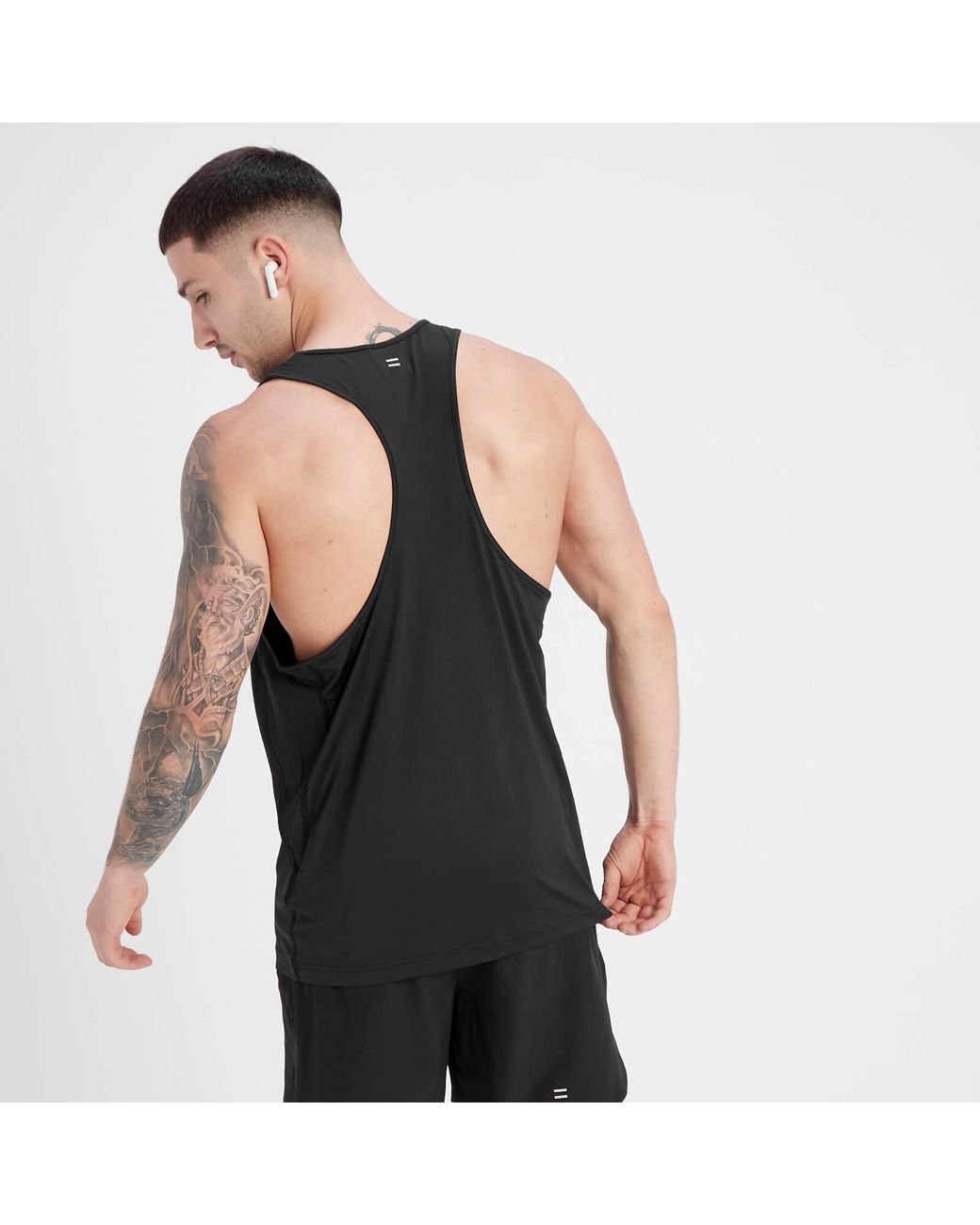 Mp Black Velocity Stringer Vest for men