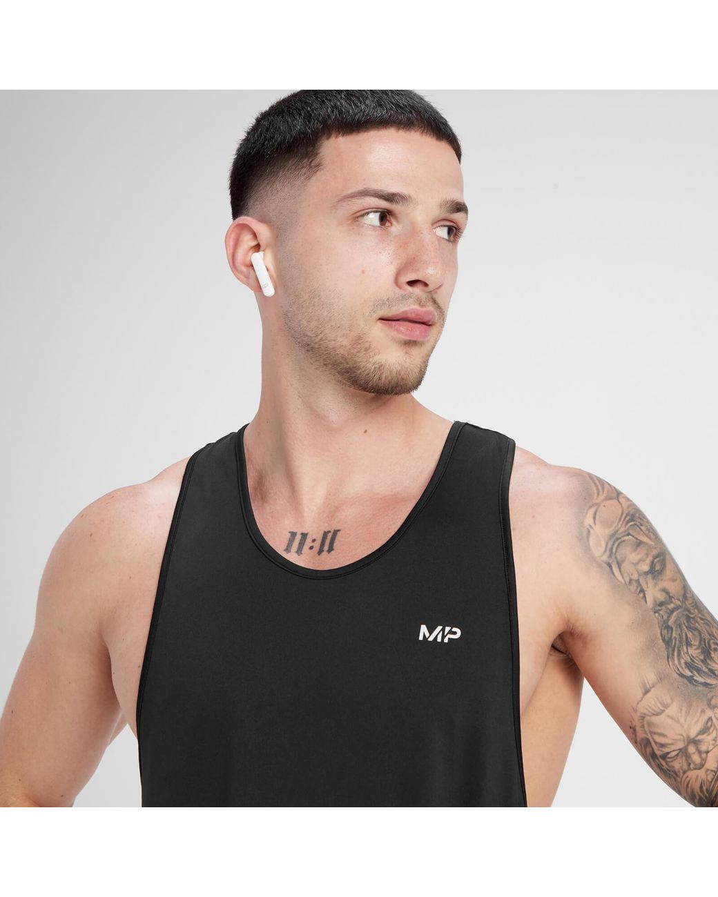 Mp Black Velocity Stringer Vest for men