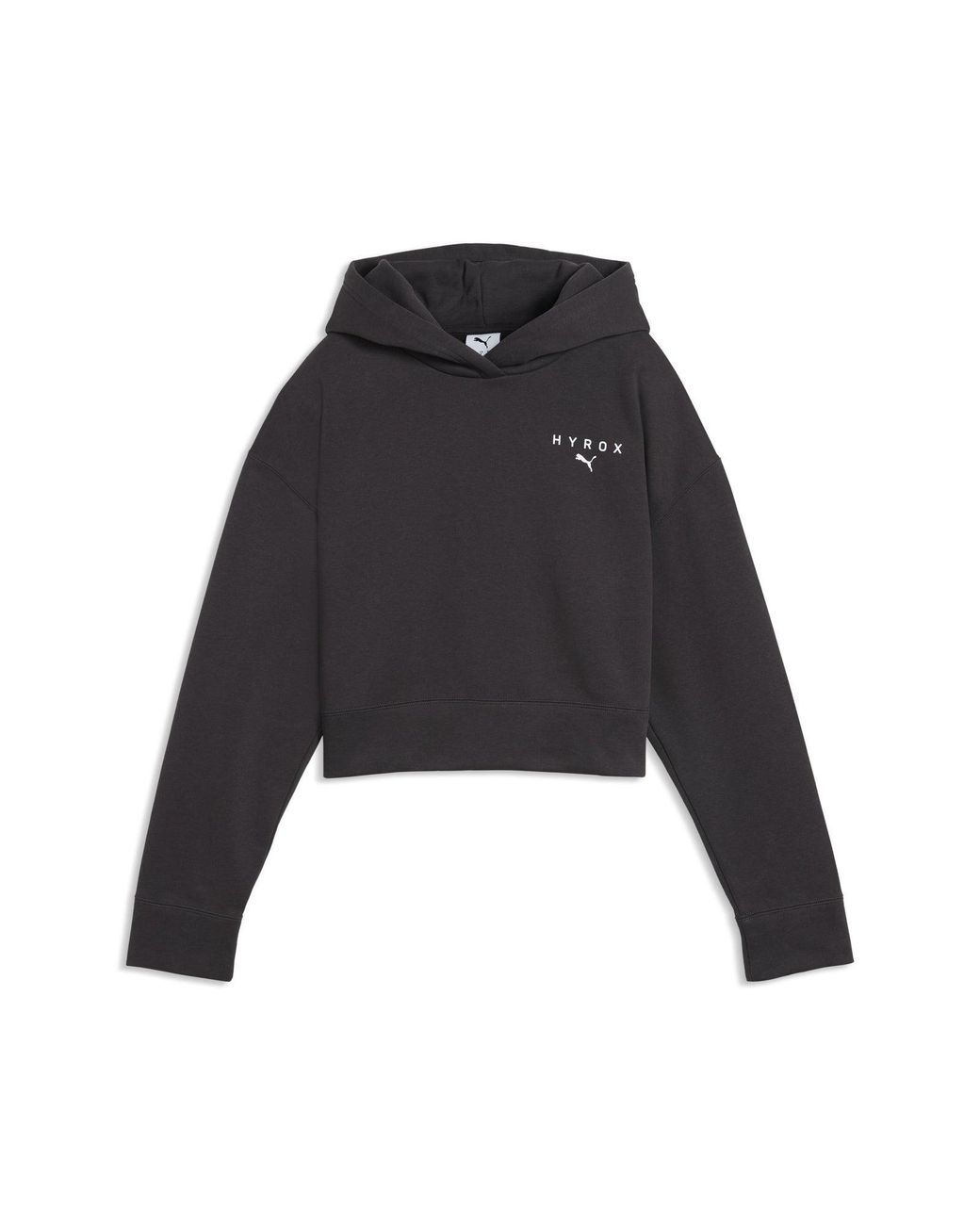 PUMA Black X Hyrox World Cropped Hoodie