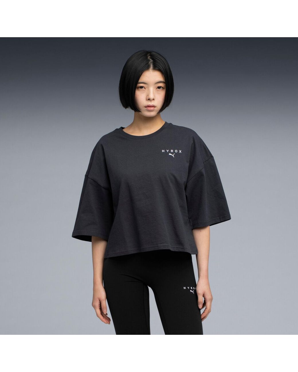 PUMA Blue X Hyrox World Cropped Tee