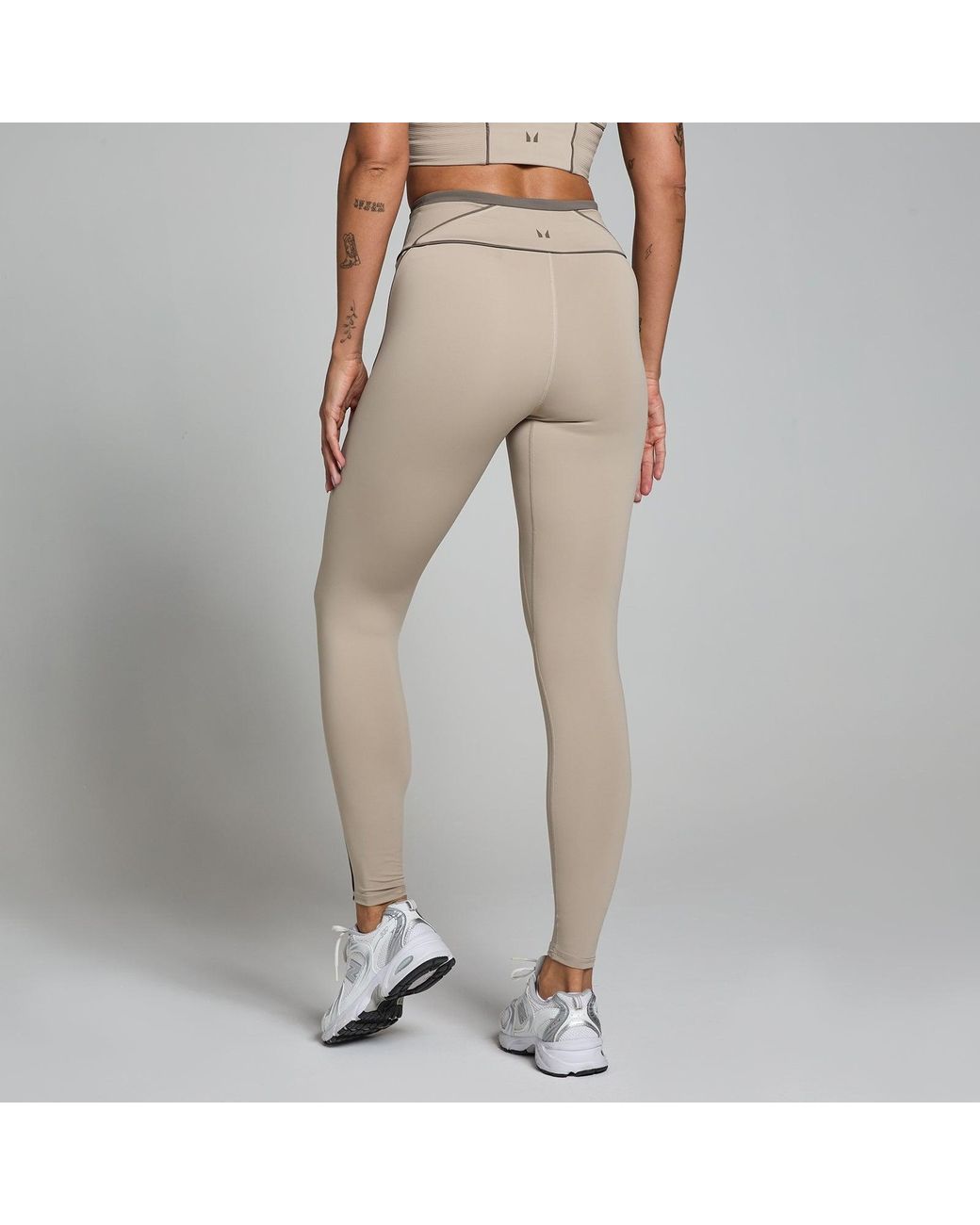 Mp Natural Teo Contrast Texture Leggings