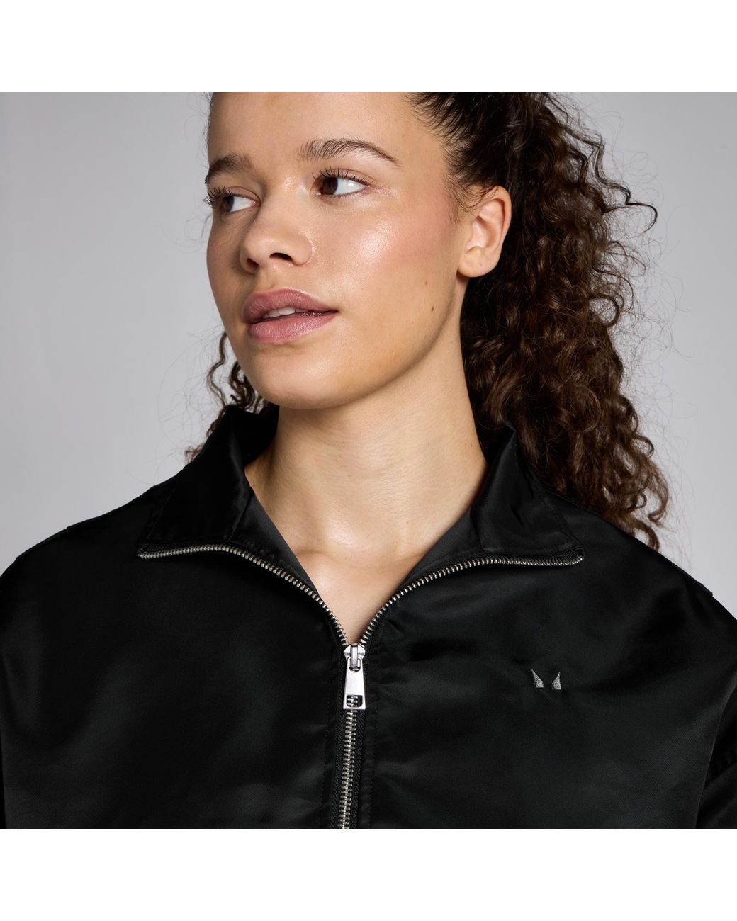 Mp Black Nylon Bomber Jacket
