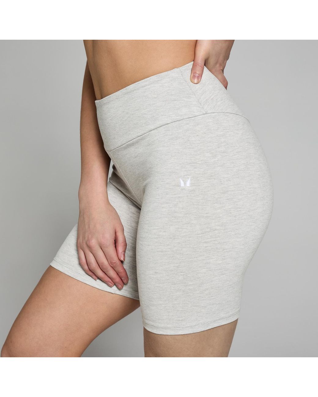 Mp Gray Basic Cycling Shorts