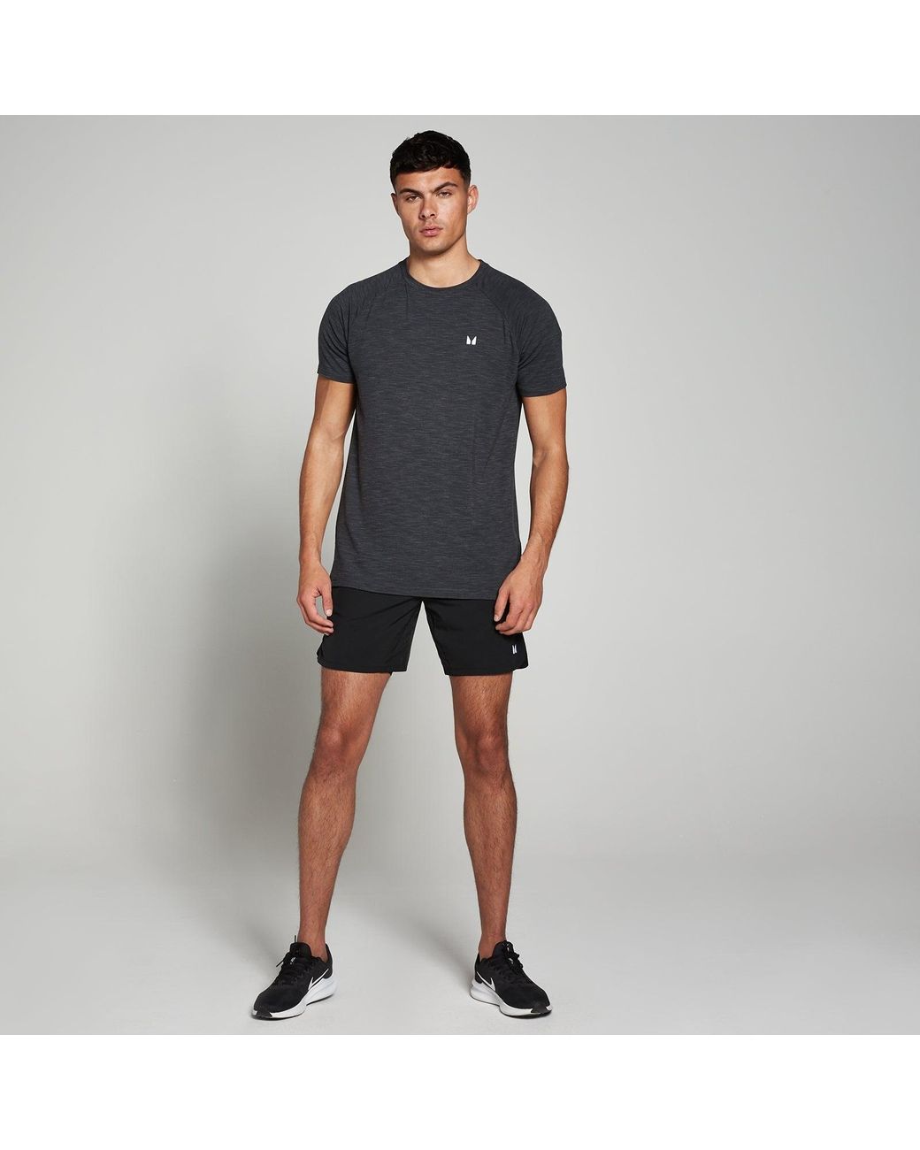 Mp Gray Performance Short Sleeve T-shirt for men