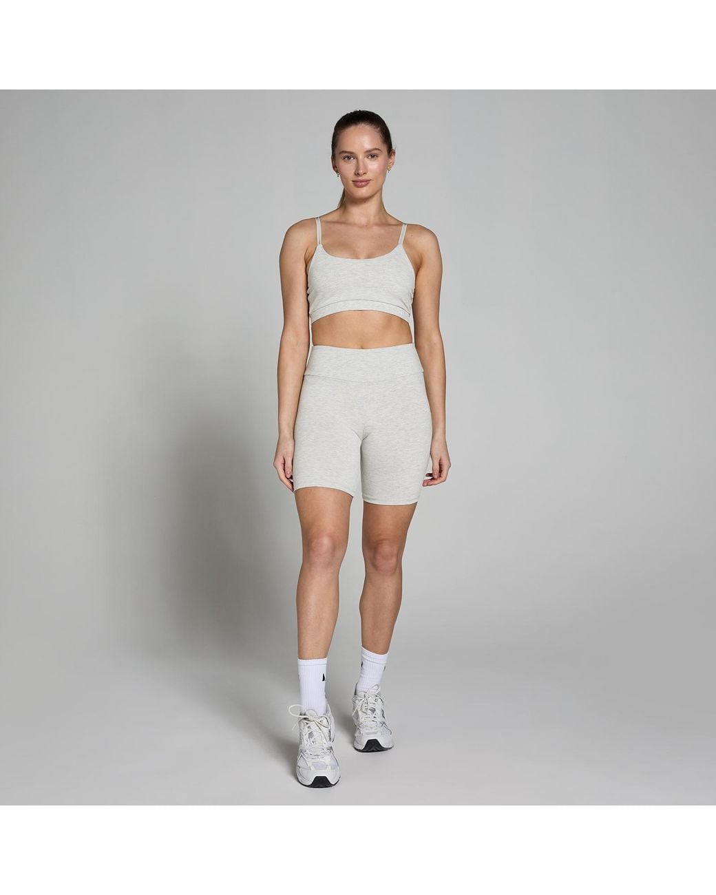 Mp Gray Basic Cycling Shorts