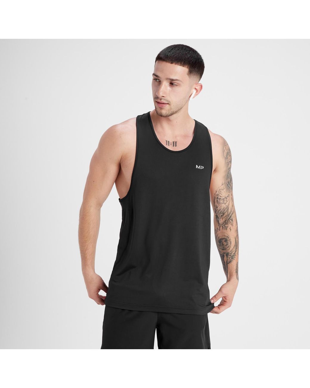 Mp Black Velocity Stringer Vest for men