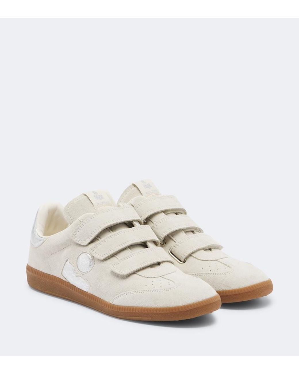 Isabel Marant White Beth Suede Sneakers
